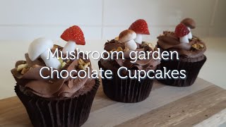 How to make your own beautiful vegan mushroom cupcakes [upl. by Schifra]