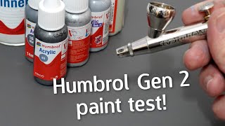 Humbrol Gen 2 Acrylic Paint  Airbrush Test Scale Model Paint Review [upl. by Haggai]