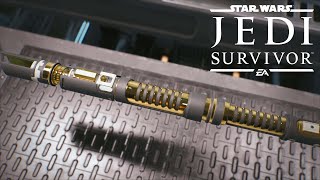 STAR WARS JEDI SURVIVOR BLACK GOLD LIGHTSABER COSMETIC [upl. by Kutchins]