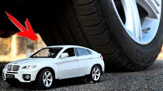 EXPERIMENT CAR VS BMW X6 toys [upl. by Gladis]