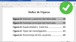 CÓMO HACER UN ÍNDICE DE FIGURAS AUTOMÁTICO EN WORD [upl. by Letney]