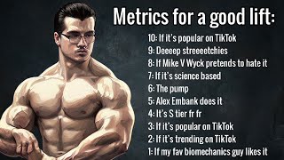 My Top 10 Metrics for Picking Lifts NaturalHypertrophy response [upl. by Noellyn445]