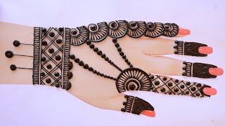 Simple Eid special Mehndi Designs  Full Backhand Mehndi Design  Bridal Mehndi  Mehndi ke Design [upl. by Yellhsa13]