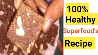 Flax Seeds Burfi with Jaggery  Nutritious Bar  Healthy Flax Seeds Recipe [upl. by Darwin]