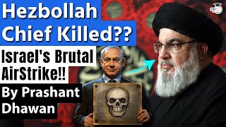 HEZBOLLAH CHIEF DEAD Israel Claims Nasrallah did not survive Lebanon Air Strikes [upl. by Nehepts647]