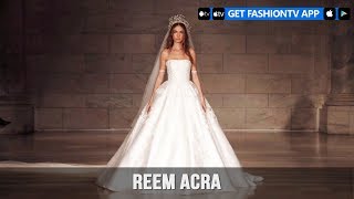 New York Bridal Fashion Week 2018  Reem Acra  FashionTV [upl. by Airal782]