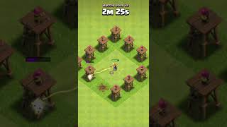 All Wizards Vs Archer Tower Base  Clash Of Clans short shorts cocshort [upl. by Damal]