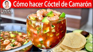 COMO HACER COCTEL DE CAMARON  Vicky Receta Facil [upl. by Yaluz]