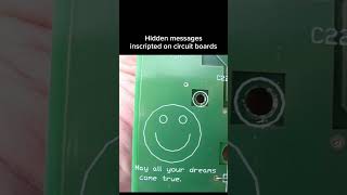 Hidden messages on circuit boards [upl. by Ahsiloc]