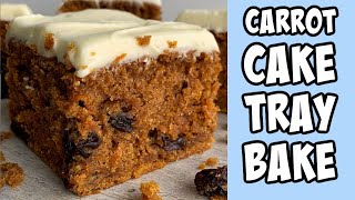 Carrot Cake Tray Bake Recipe Shorts [upl. by Attenad]