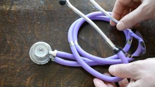 Stethoscope review Purple Sprague rappaport stethoscope [upl. by Oigufer]