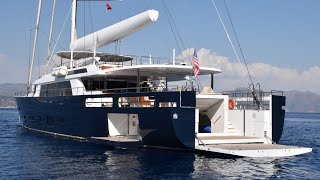 40 m Steel Hull Motorsailer EXTREME walkthrough Yacht For Sale [upl. by Benilda]