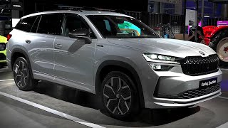 Skoda Kodiaq Sportline 2024 midsizeSUV sporty design spacious interior plugin hybrid option [upl. by Viradis458]