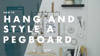 How To Install And Style a Pegboard  Bunnings Warehouse [upl. by Crespo]