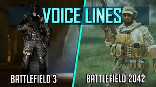 Battlefield 2042 Cringe Lines Vs Battlefield 3 Voice Lines [upl. by Gnen549]