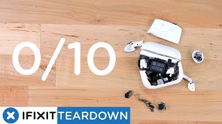 AirPods Pro 2 Teardown  Still Completely Unrepairable [upl. by Desireah]