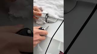 how to open car door handle in cold ❄️ [upl. by Acinorahs694]