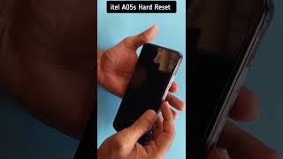 How to hard reset itel A05s  itel A663L hard reset [upl. by Yllet]