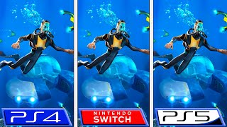 Subnautica  PS5  Switch  PS4  Graphics Comparison amp FPS [upl. by Kudva]