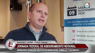 Limay Noticias Jornada Federal Asesoramiento Notarial Bariloche 02 [upl. by Elpmid210]