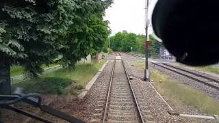 Bahnstrecke Nossen Meißen eine Streckenmitfahrt Teil 1 [upl. by Sudnor]