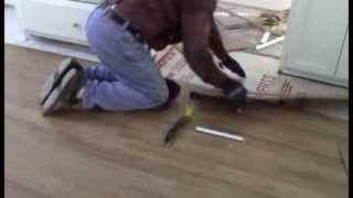 DIY Removing laminate flooring to find a water leak under a house [upl. by Idnym]