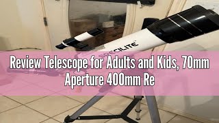 Review SPECILITE Telescope for Adults and Kids 70mm Aperture 400mm Refractor Telescope [upl. by Trina]