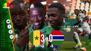 SADIO MANÉ LAMINE CAMARA PAPE GUEYE ET CIE EN ZONE MIXTE APRÈS LA VICTOIRE FACE À LA GAMBIE [upl. by Amesari]