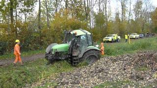 Berging wrakken dodelijk ongeval Bremerbergweg Biddinghuizen part 2 [upl. by Eillen]