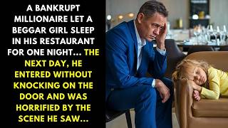 A BANKRUPT MILLIONAIRE LET A BEGGAR GIRL SLEEP IN HIS RESTAURANT FOR ONE NIGHT THE NEXT DAY [upl. by Minne]