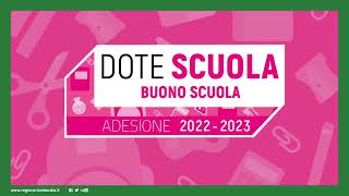 Dote scuolaBuono scuola 2223 come presentare domanda su Bandi Online [upl. by Maury119]