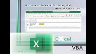 How to send a formatted email from excel using vba code [upl. by Emmalyn]