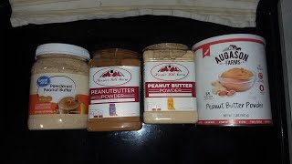 Powdered Peanut Butter Taste Comparison Augason Farm Hoosier Hill Farm Great Value Who is Best [upl. by Rossing]