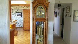 Howard Miller Grandfather Clock Strikes 12 [upl. by Nnek]