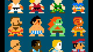 Street Fighter 2 Character Select Atari 2600 Super TIA Remix [upl. by Aihn]