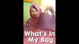 Whats in My Bag When I Travel  FAIZA [upl. by Ennirok]