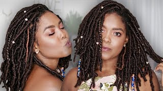 Crochet Faux Locs Tutorial  Goddess Locs [upl. by Claman508]