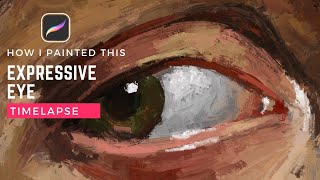 Painting an eye  Painterly procreate art procreate digitaloilpainting [upl. by Iturhs]