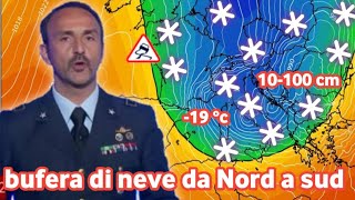 METEO  MEGA ONDATA DI FREDDO ARTICO E GELO CON LA PRIMA NEVE IN PIANURA E A QUOTE MOLTO BASSE [upl. by Japheth]