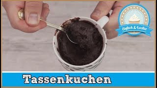 Tassenkuchen selber machen in der Mikrowelle 🍫 [upl. by Tekcirc337]