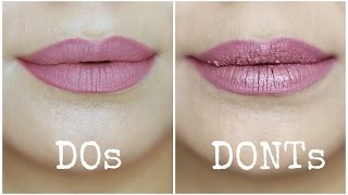 Liquid Lipstick Mistakes to Avoid  Dos and Donts [upl. by Chaworth684]