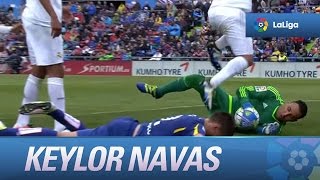 Cesión de Marcelo y remate de Sarabia que despeja Keylor Navas [upl. by Atteloc514]