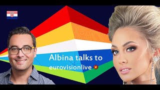 🇭🇷 Interview with Albina from Croatia  Eurovision in Rotterdam 2021 [upl. by Eirhtug]