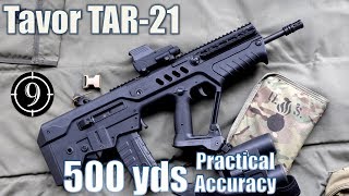 IWI Tavor TAR21 to 500yds Practical Accuracy [upl. by Aekin]