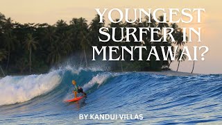 YOUNGEST SURFER IN MENTAWAI [upl. by Chevalier]