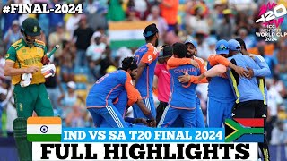 india vs south africa t20 world cup final match full highlights [upl. by Lessig363]