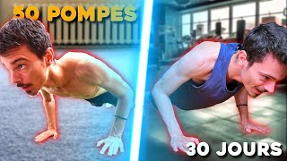 Faire 50 POMPES tous les matins pendant 30 jours  mon avis POMPES CHALLENGE 💪 [upl. by Niac]