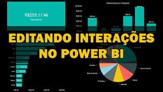 Como EDITAR INTERAÇÕES entre GRÁFICOS no POWER BI [upl. by Eel]