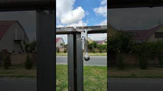 Sliding Gate Latch Lock IdeasHeavy Duty Lockable Cane Bolt latch gate gatelatch [upl. by Ayoral]