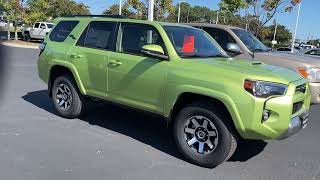 2023 Toyota 4Runner TRD Offroad Lime Rush walk around [upl. by Nirhtak198]